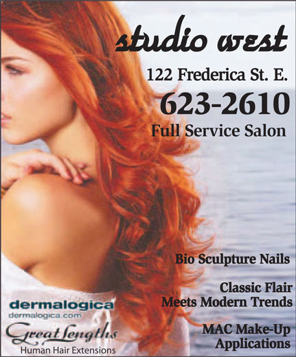 Studio West Hair amp; Esthetics (807-623-2610) - Display Ad -. Enlarge